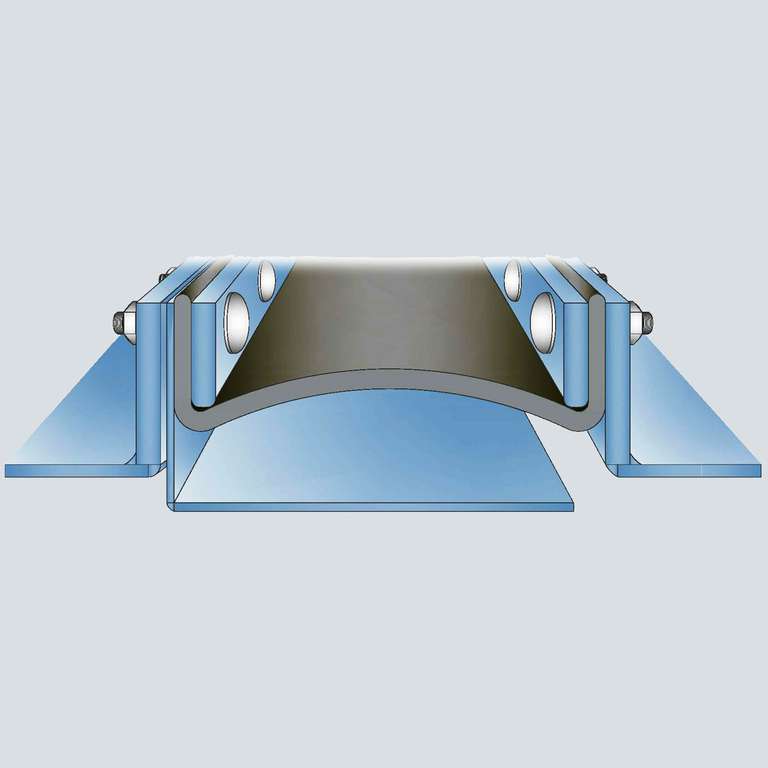 V-Flange configuration <br/>with single sleeve